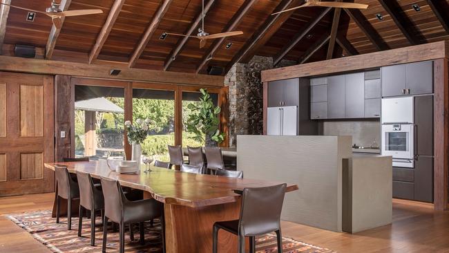 The five-bedroom retreat comes with its own private chef.