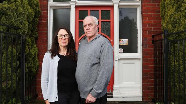 Kristen Hynes with husband Bob Gilmour who is the operator of the business. Springvale Hostel at New Town is set to close leaving many students who board there with few options for 2023. Picture: Nikki Davis-Jones