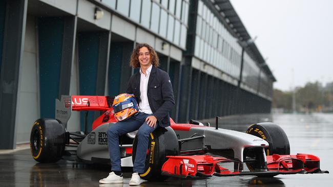 MELBOURNE, AUSTRALIA - JANUARY 05: Alex Peroni of Australia poses during a F1 media opportunity at Albert Park on January 05, 2020 in Melbourne, Australia. (Photo by Graham Denholm/Getty Images for AGPC)