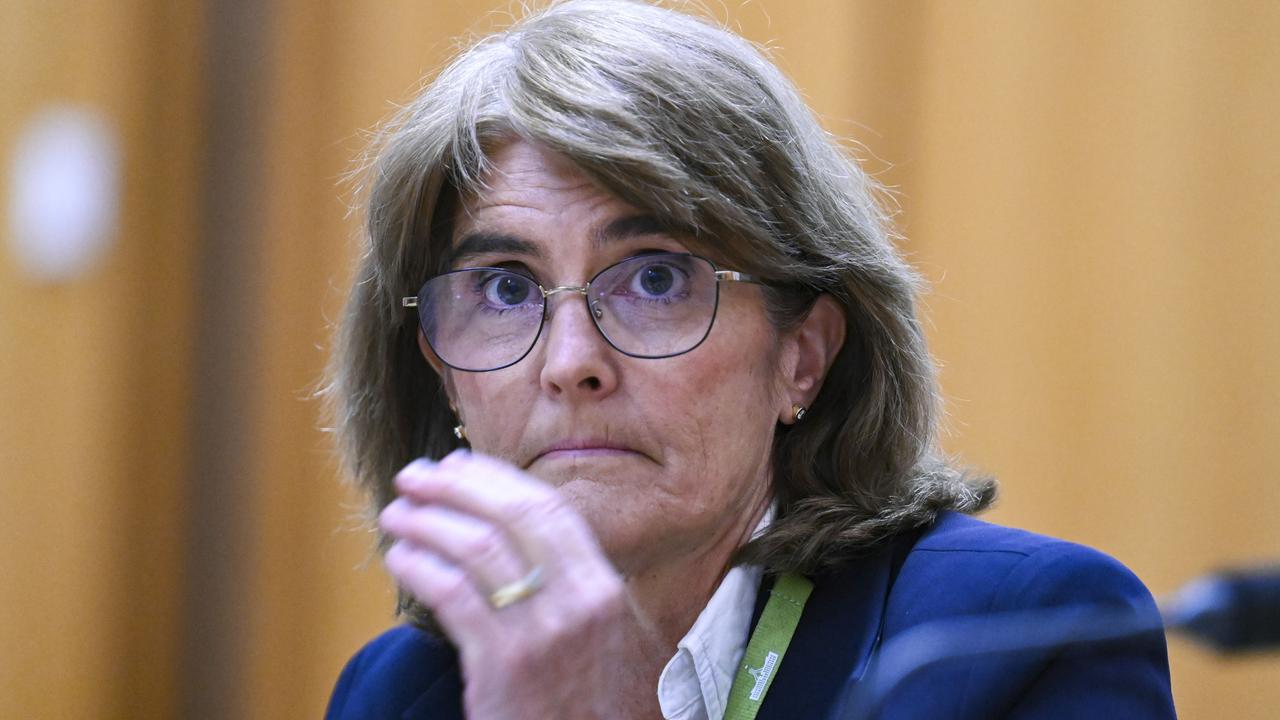 RBA governor Michele Bullock said the central bank would “look through” one-off energy rebates. Picture: NewsWire / Martin Ollman