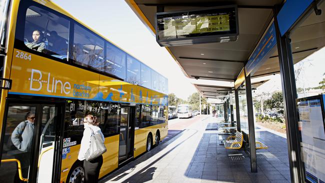 Generic shots of the B-Line at Warringah mall. Picture: Adam Yip / Manly Daily