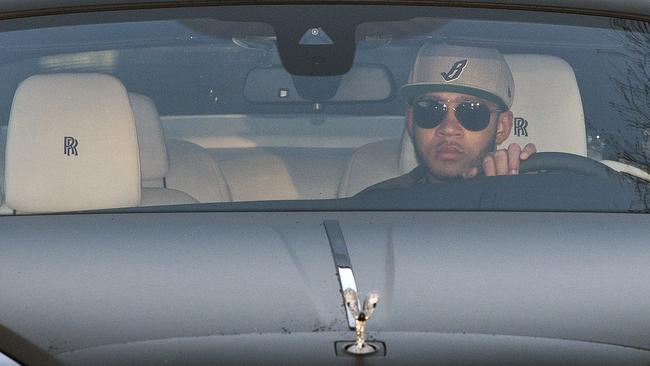 United's $60m, two-goal midfielder Memphis Depay arrives at training in his Rolls-Royce...