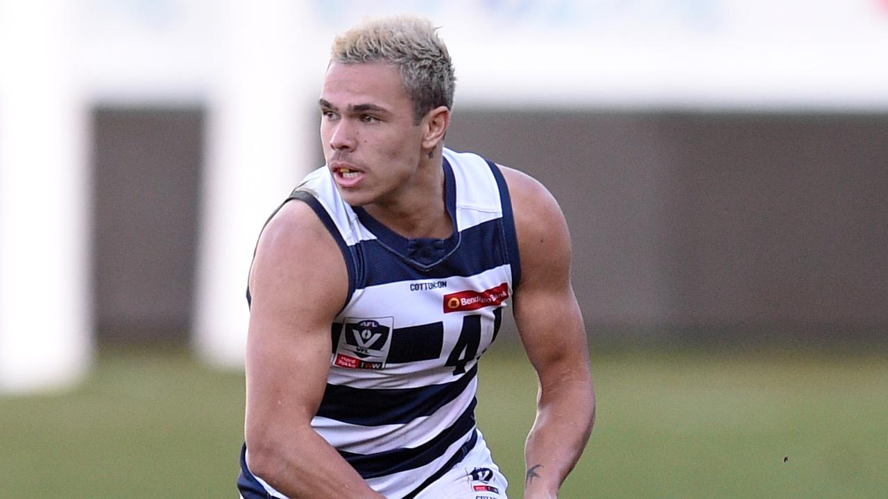 Former Geelong player Jamaine Jones has attracted interest from rival clubs. Picture: David Smith