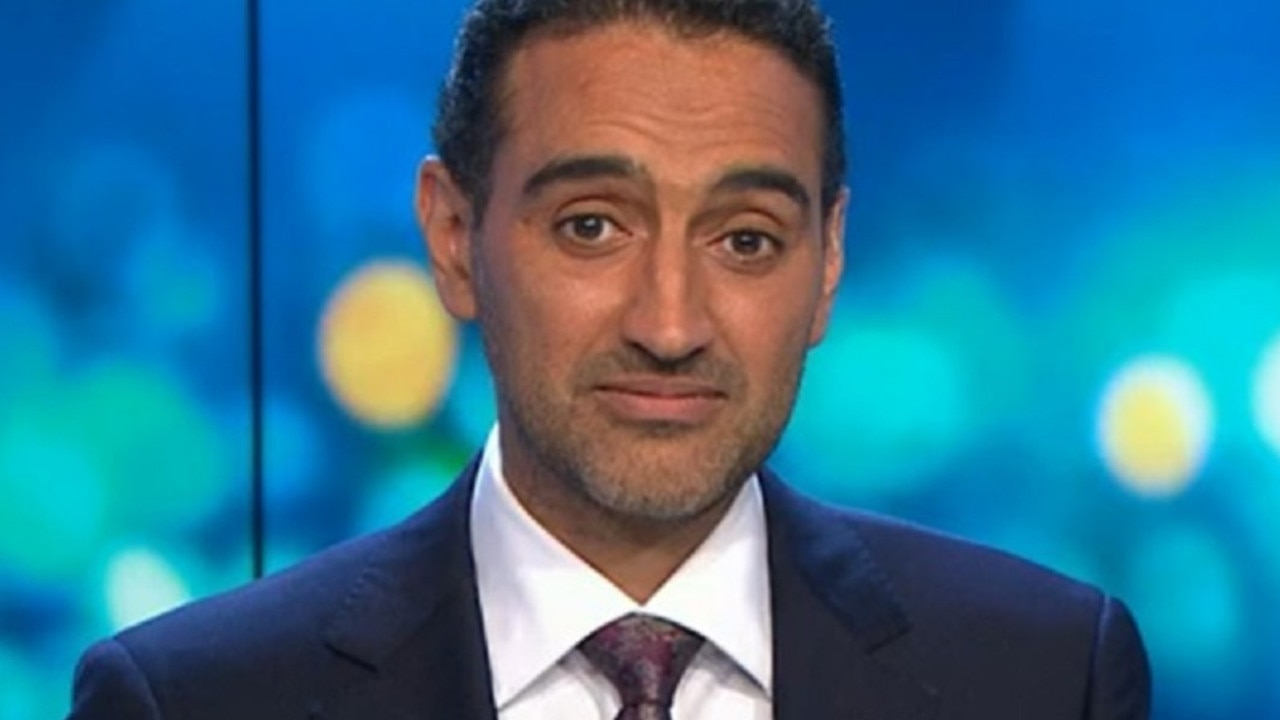 Waleed faced major teasing on The Project on Tuesday evening. Picture from Channel 10.