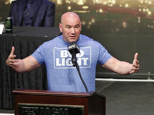 UFC president Dana White speaks during a news conference for UFC 200, Friday, April 22, 2016, in Las Vegas. (AP Photo/John Locher)