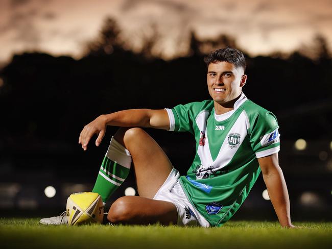 Alan Perkins playing rugby league for Bondi United. Picture: Sam Ruttyn