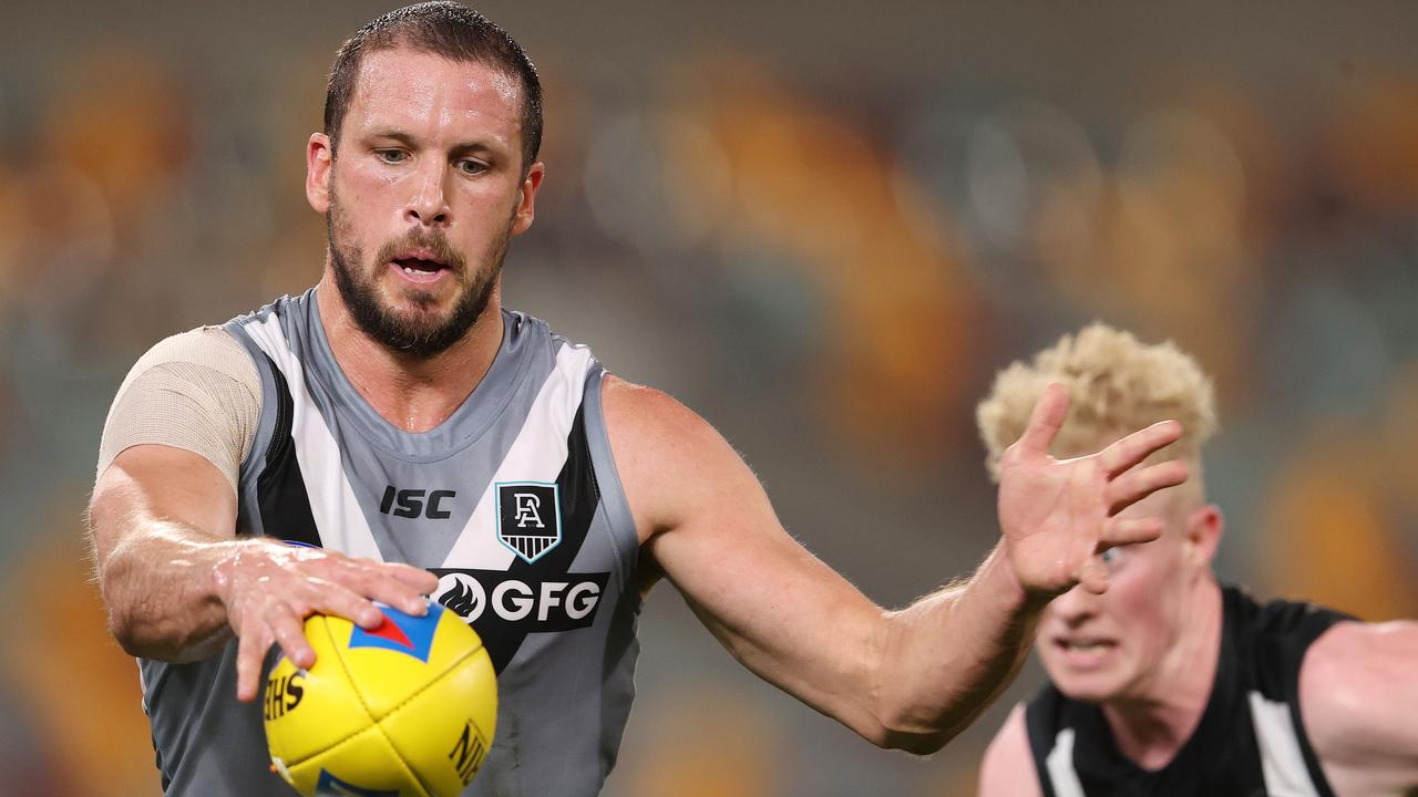 Travis Boak seems to be getting better with age. Picture: Michael Klein