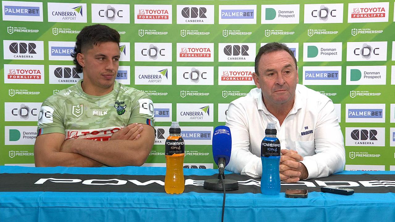 Conférence de presse des Canberra Raiders, Ricky Stuart, les Sharks battent les Raiders, 40-0, réaction, actualités de la ligue de rugby