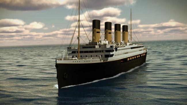 Clive Palmer has recommitted to building the Titanic II. Picture: Supplied