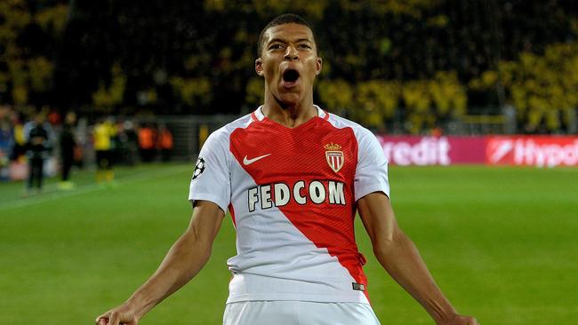 Monaco's French forward Kylian Mbappe.