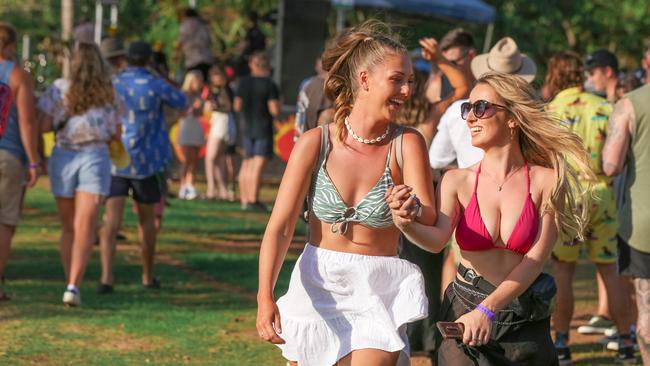 Ellen Potts and Sarah Ball at the Rebound Festival. Picture GLENN CAMPBELL