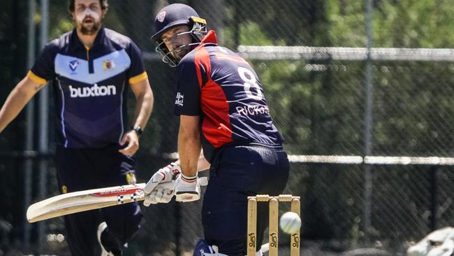 Tom Rickarby batting for Malvern. Picture: Valeriu Campan