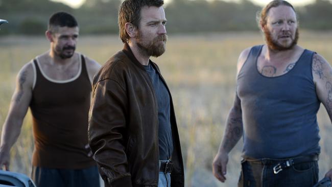 Brutal and violent ... Sterlo (Matt Nable), Brendan (Ewan McGregor) and Merv (Eddie Baroo) in Son of a Gun.