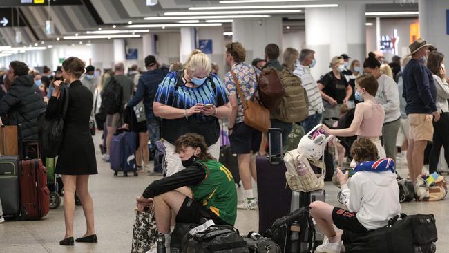 Melbourne airport is bracing for 2 million people between now and Anzac Day. Picture: NCA NewsWire / David Geraghty.