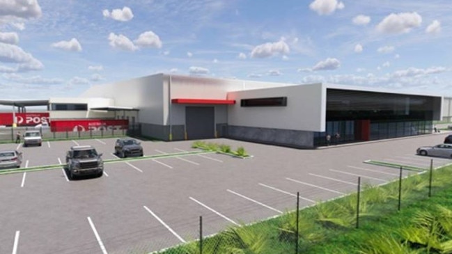 Artist impression of the 15,000 sq m parcel delivery centre at Avalon expected to open in July next year.