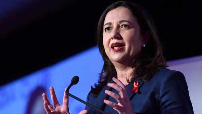 Queensland Premier Annastacia Palaszczuk. (AAP Image/Darren England) NO ARCHIVING