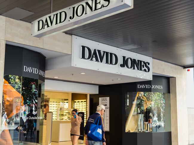 Melbourne, Australia - February 23, 2017: David Jones is an Australian premium department store chain. This is the flagship Bourke Street store.