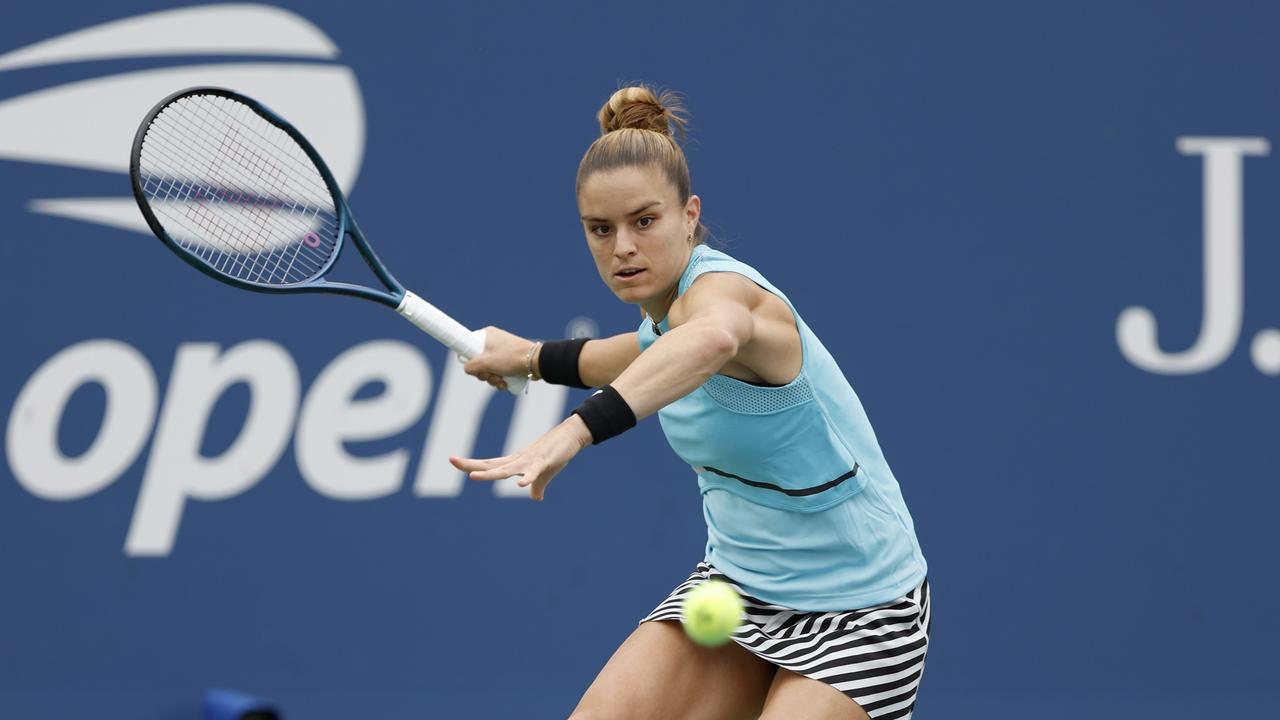 Maria Sakkari’s grand slam struggles continued. (Photo by Sarah Stier/Getty Images)