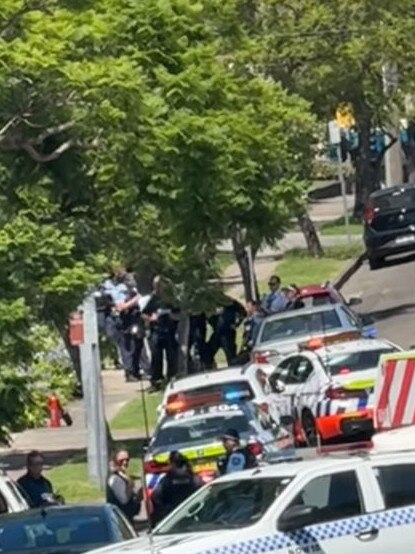 Police at the scene in Nowra, on the NSW south coast.