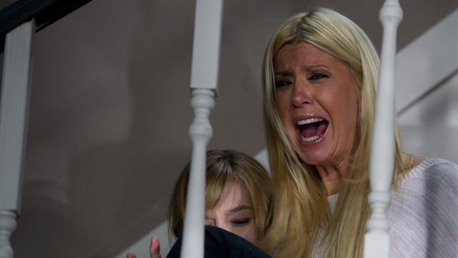 Tara Reid stars in the mockbuster television movie Sharknado screening on Foxtel.