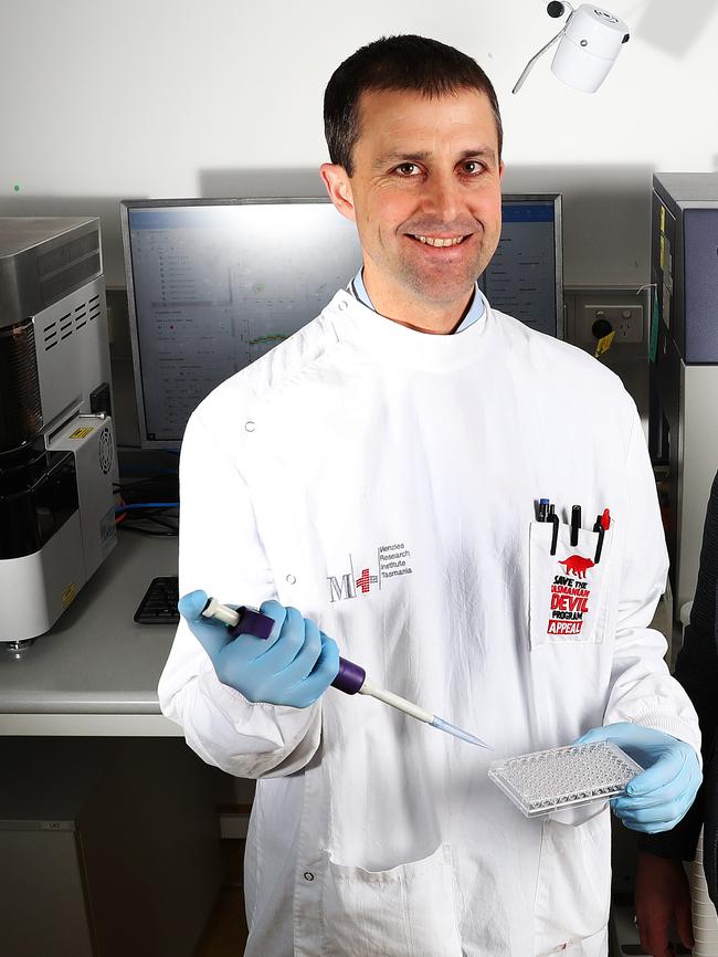 Dr Andrew Flies with new technology supporting cancer research. Picure: NIKKI DAVIS-JONES