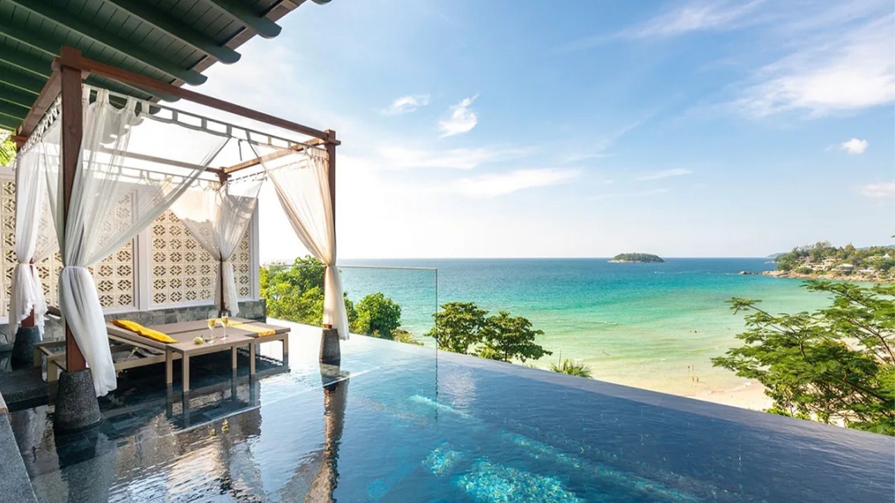 <h2>THAILAND 8-DAY PACKAGE, $3150</h2><p>Put your feet up at The Shore At Katathani in Phuket for seven nights and save $1075 when you pay from $3150 a person twin share. Enjoy the adults-only beach resort and receive a Phang Nga Bay and James Bond Island by Catamaran Tour and breakfast daily. Book by October 30, 2024, and travel on select dates from February 28 to March 20, 2025.</p><p class="button-common"><a title="Book now" href="https://www.flightcentre.com.au/holidays/th-phu-phuket/5-star-lux-adults-only-at-the-shore-at-katathani-beach-resort-AU47380" target="_blank" data-cta="Book now" data-editable="true">Book now</a></p>