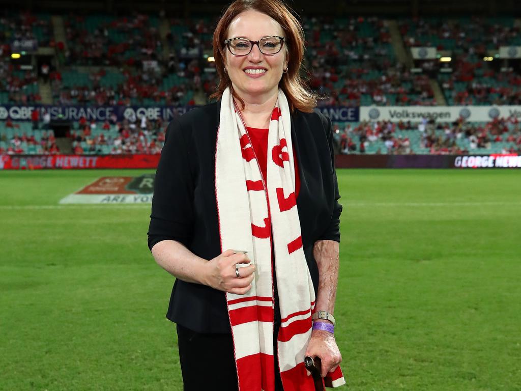 Sydney Swans Ambassador Cynthia Banham has received a personal apology from Eddie McGuire. 