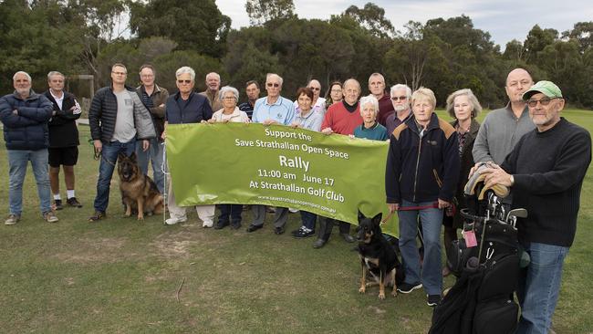 Members of the Strathallan Golf Club have signed a five-year lease for their course but will still protest for a long-term solution to the saga. Picture: Ellen Smith