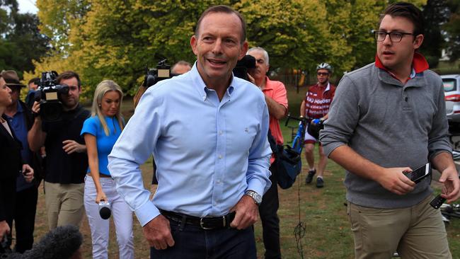 Former PM Tony Abbott is the subject of a complaint about the ABC. Picture: Aaron Francis