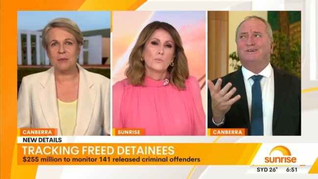 Nat Barr and Tanya Plibersek clash over detainees