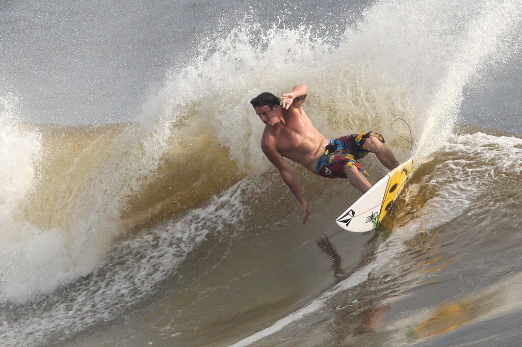 Alexandra Headland gets good lefts and rights for longboarders and shortboarders alike. Picture: Nicholas Falconer