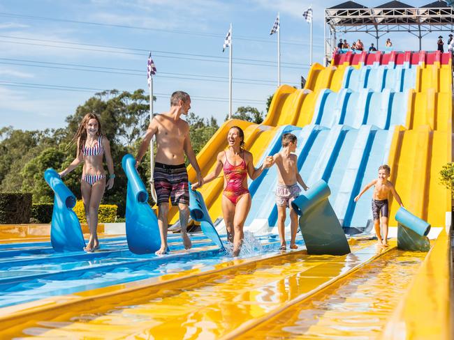 Wet'n'Wild features four precincts: Calypso Beach, Giant Wave Pool, Wet ‘n’ Wild Junior, and Whirlpool Springs. Picture: Destination Gold Coast