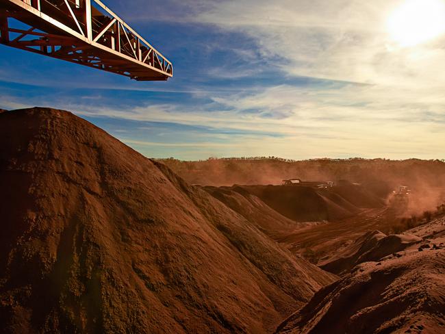 Territory Iron exporting from its stockpile from its Frances Creek Mine.Picture GLENN CAMPBELL