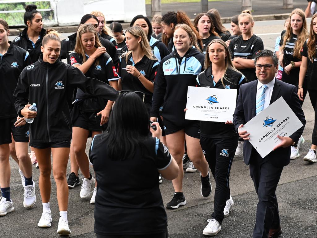 Cronulla presented their proposal for an NRLW license directly to NRL chief executive Andrew Abdo. Picture: NRL Imagery