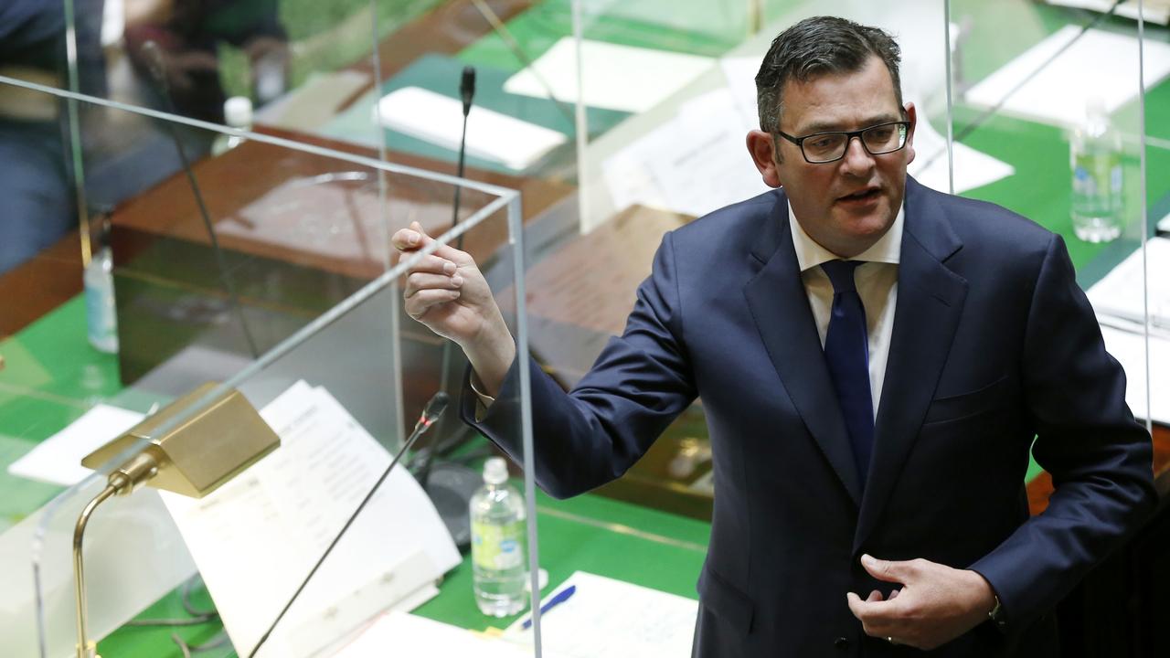 Dan Andrews has been branded a ‘dictator’ over Victoria’s new pandemic laws. Picture: Darrian Traynor/Getty Images