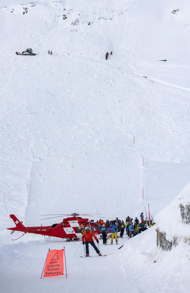 RPolice said the avalanche was a “considerable size”. Picture: AP