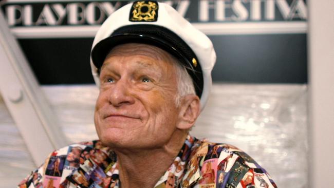 Hefner died at age 91. Picture: AP / Damian Dovarganes.