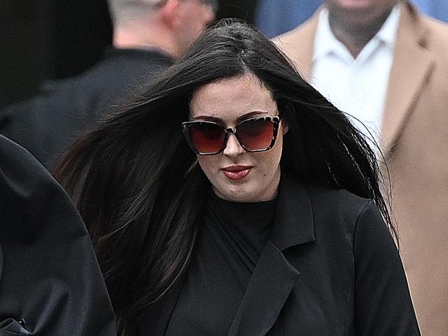 Rani Paige Lowry outside the courthouse. Picture: Lyndon Mechielsen