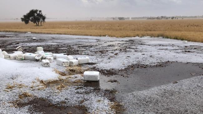 Hail at Tuckerang. Picture: Douglas Wunsch