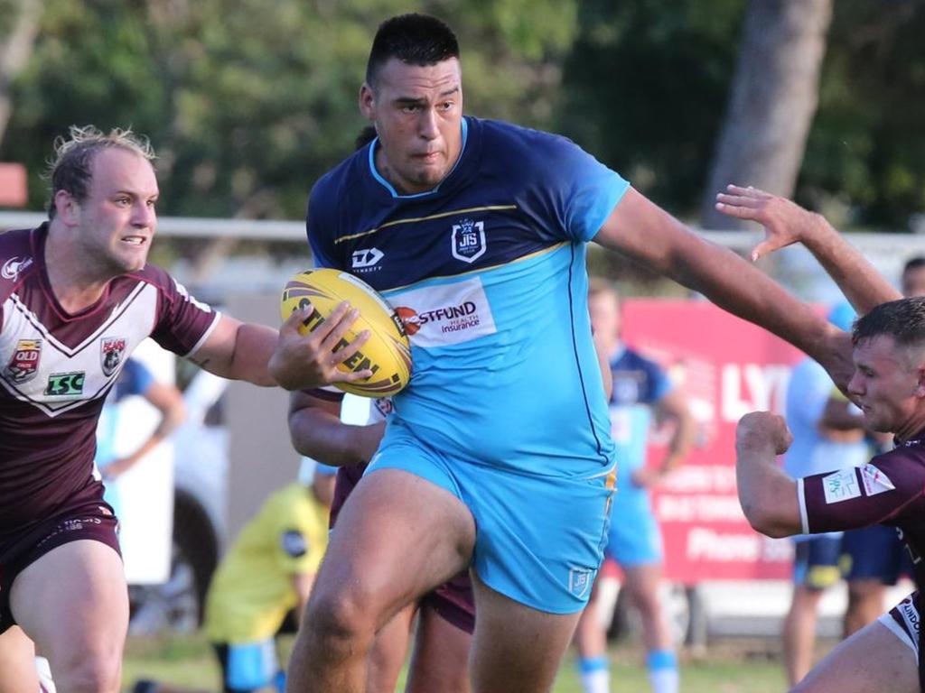 Giant Isaac Matalavea-Booth has joined the Bulldogs after a stint at the Titans. Picture: Mike Batterham