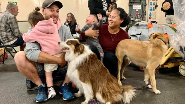 No family picture is complete without the pets. Pictures: Kristine Daniels/Facebook