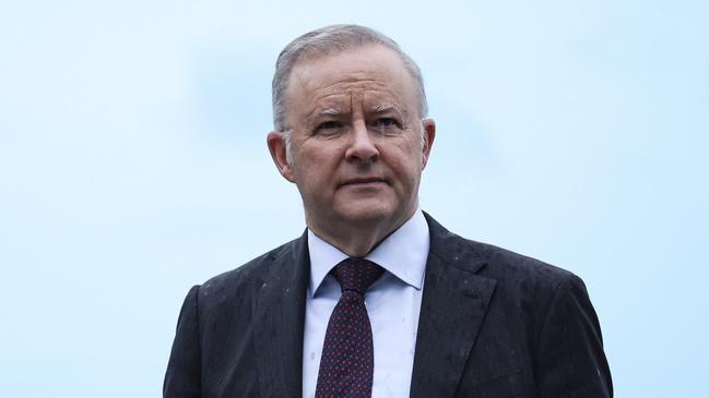 Anthony Albanese attends the 50th anniversary commemoration of Cyclone Tracy in Darwin on Christmas Day. Picture: AAP