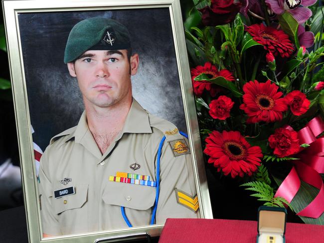 Official Portrait of Corporal Cameron Baird, MG during the Repatriation Ceremony held at RAAF Base Richmond. *** Local Caption *** The body of Corporal Cameron Baird, MG returned home to Australia on Saturday, 29 June 2013.Corporal Baird was received by his family, members of the 2nd Commando Regiment, the Chief of Defence Force, General David Hurley, AC, DSC, the Chief of Army, Lieutenant General David Morrison, AO and the Australian Special Operations Commander Major General 'Gus' Gilmore, AO, DSC.Corporal Baird was deployed with the Special Operations Task Group when he was killed by small arms fire during an engagement with insurgents in the Khod Valley in Southern Afghanistan on 22 June 2013.