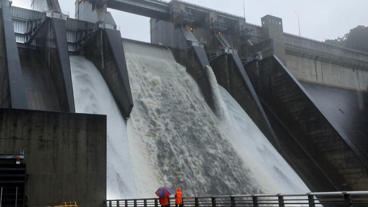 Warragamba Dam. Up to 515 gigalitres of water spilt from the dam per day at the height of the recent floods. Picture: WaterNSW