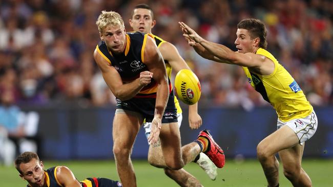 Billy Frampton is out of contract at the Crows. Picture: Getty Images