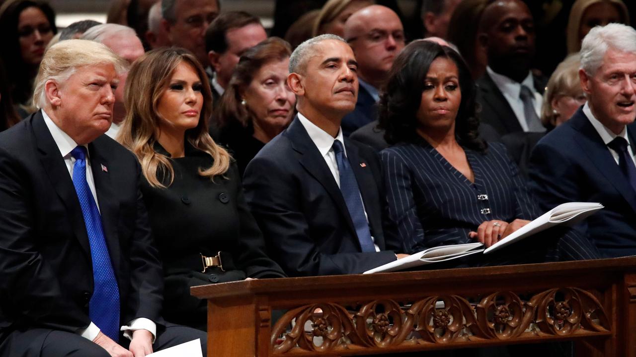 The former first lady was not impressed when US citizens voted in Donald Trump. Picture: Alex Brandon/AFP