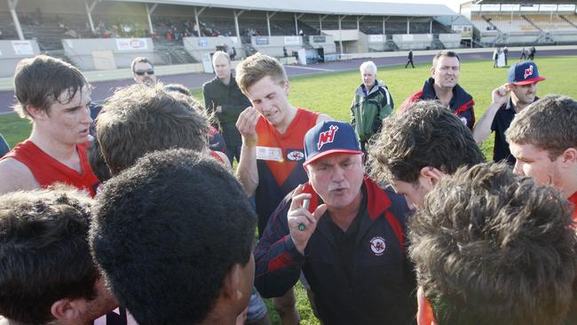 Lance Spaulding during his time as North Hobart senior coach. Picture: Chris Kidd