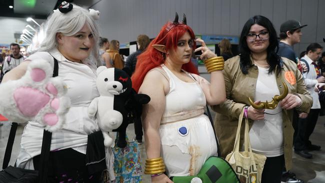 OZ Comic-Con Gallery. OZ comic at Melbourne Exhibition and Convention Centre. Sploosh, Unborn and Hannah . Picture: Valeriu Campan