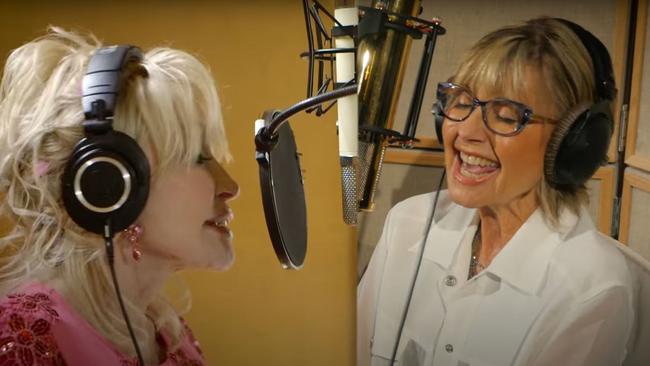 Olivia Newton-John has posthumously released her final recording, a duet with Dolly Parton of the US singer’s iconic hit ‘Jolene’. Picture: YouTube