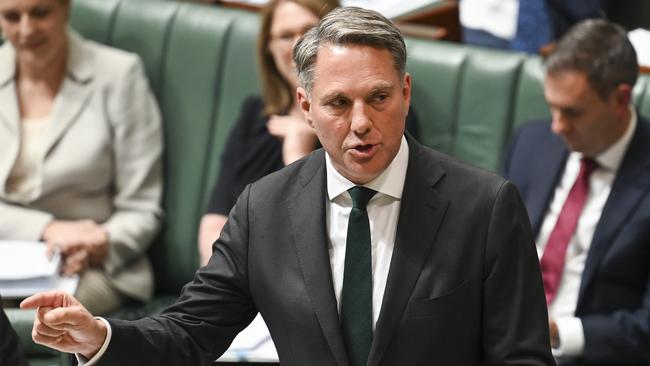 Deputy Prime Minister Richard Marles says Senator Fatima Payman is in parliament due to the Labor Party. Picture: NewsWire / Martin Ollman